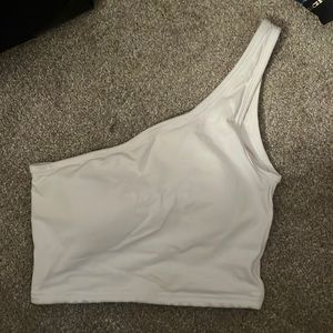 Klassy Network one shoulder crop top